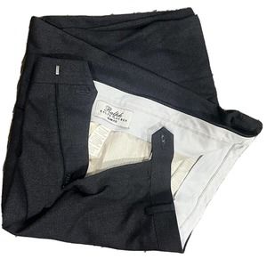 Ralphs Lauren Pants Mens W34XL 30 Black Check Zipped Formal Business